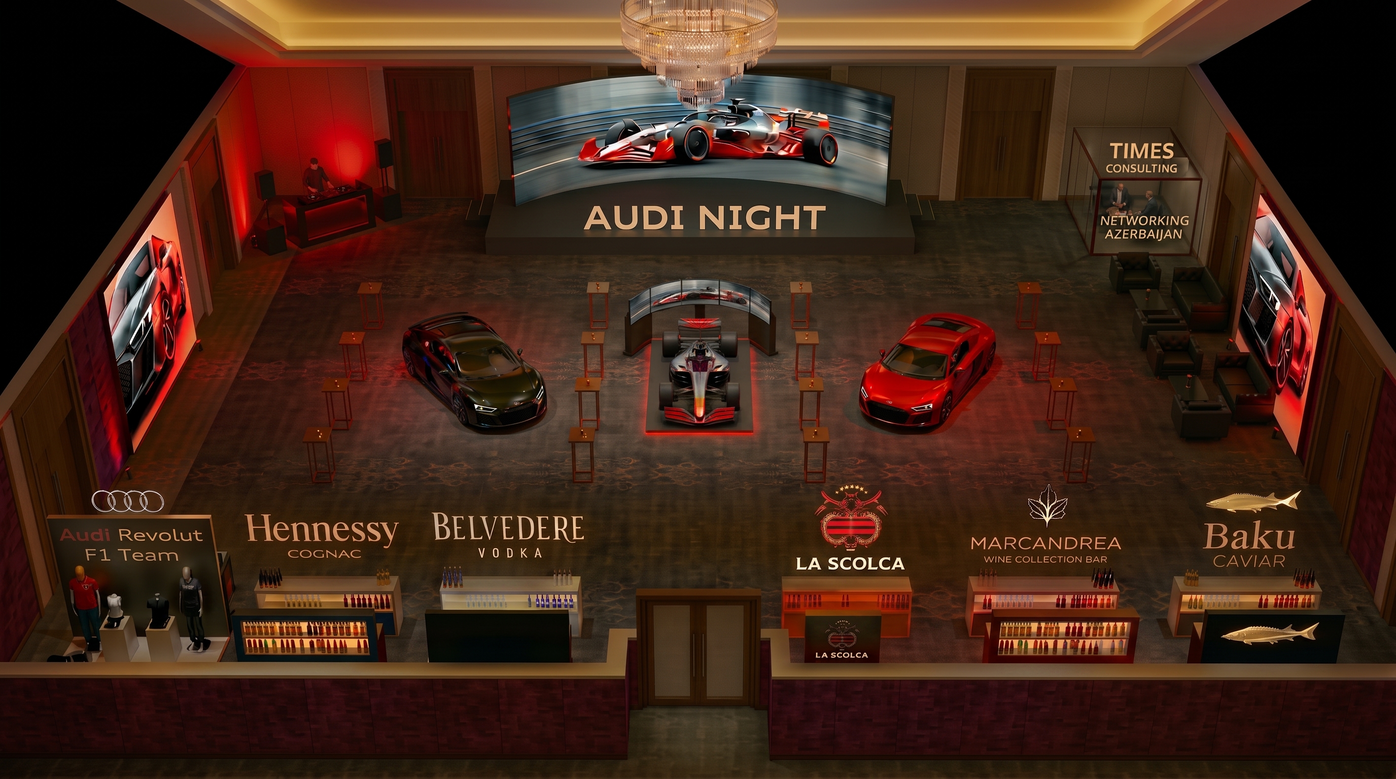 JW Marriott Absheron Sharg Ballroom 3D Layout